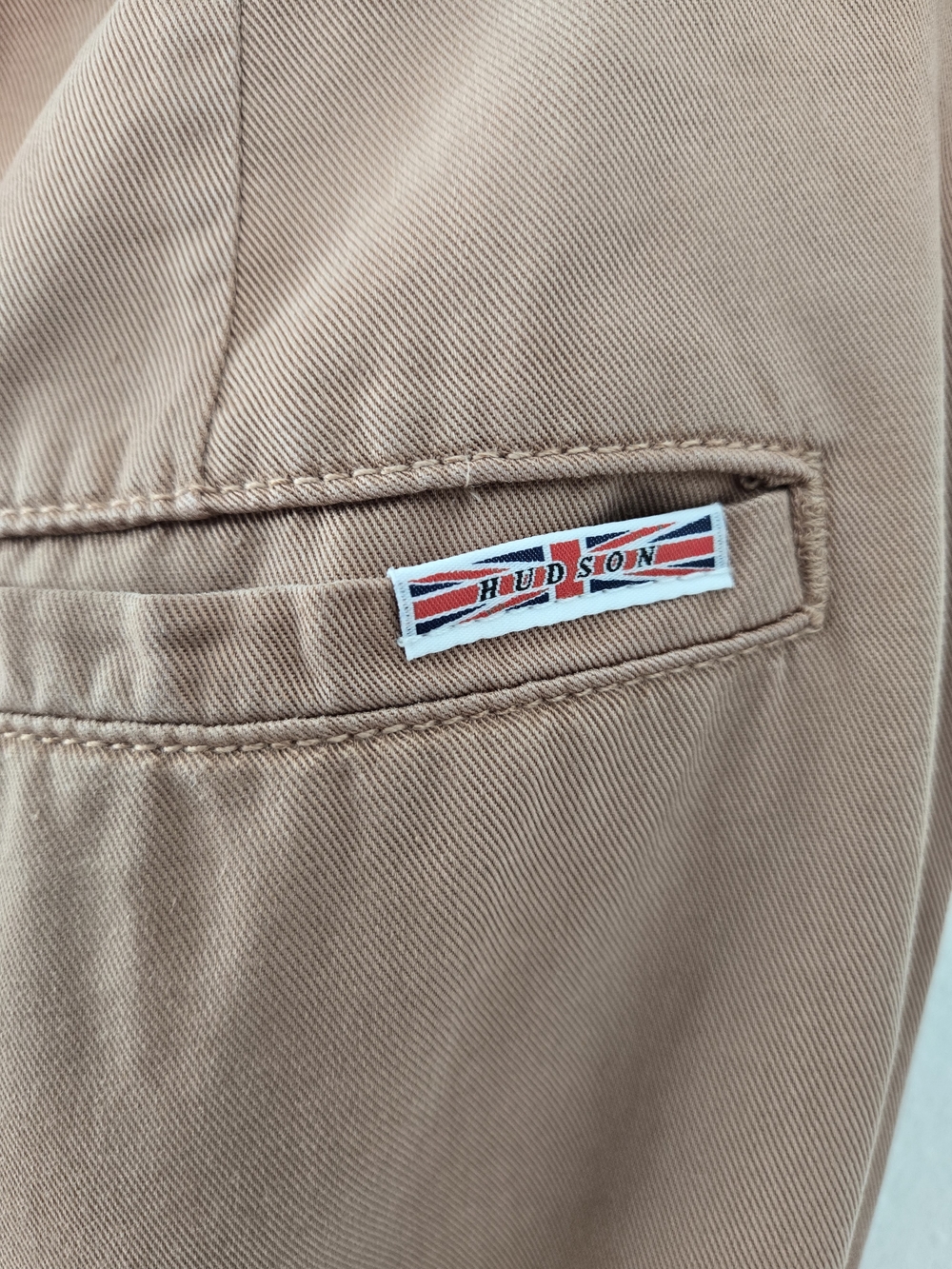 Hudson Jeans Wide-Leg Draw-Tie Pants in Camel Size 24 - Picture 5 of 15